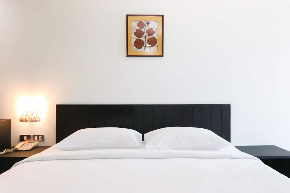 Habitación individual estándar | Caja de seguridad en la habitación, escritorio y ropa de cama