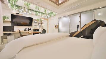 Decoración personalizada, muebles diferentes y wifi gratis