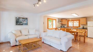 TV, DVD player, table tennis, stereo