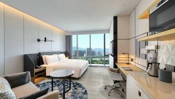 Ropa de cama de alta calidad y minibar