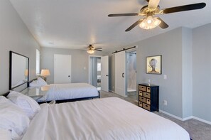 4 bedrooms, desk, iron/ironing board, free WiFi