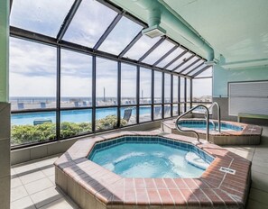 Indoor pool, outdoor pool