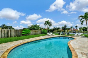 Et oppvarmet basseng