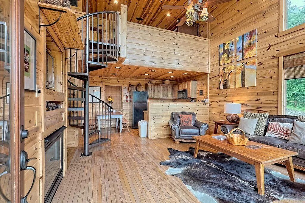 Smart TV, fireplace, foosball