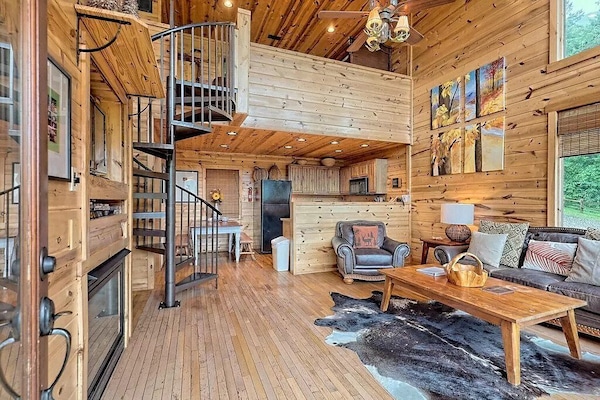 Smart TV, fireplace, foosball