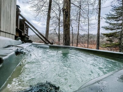 Lakefront Hot tub. Amazing views. 35 min to Indy