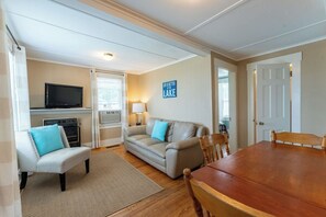 TV, fireplace - Lakeview Cottage 1 sleeps 6 (Laconia)