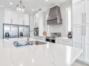 Microwave, ice maker