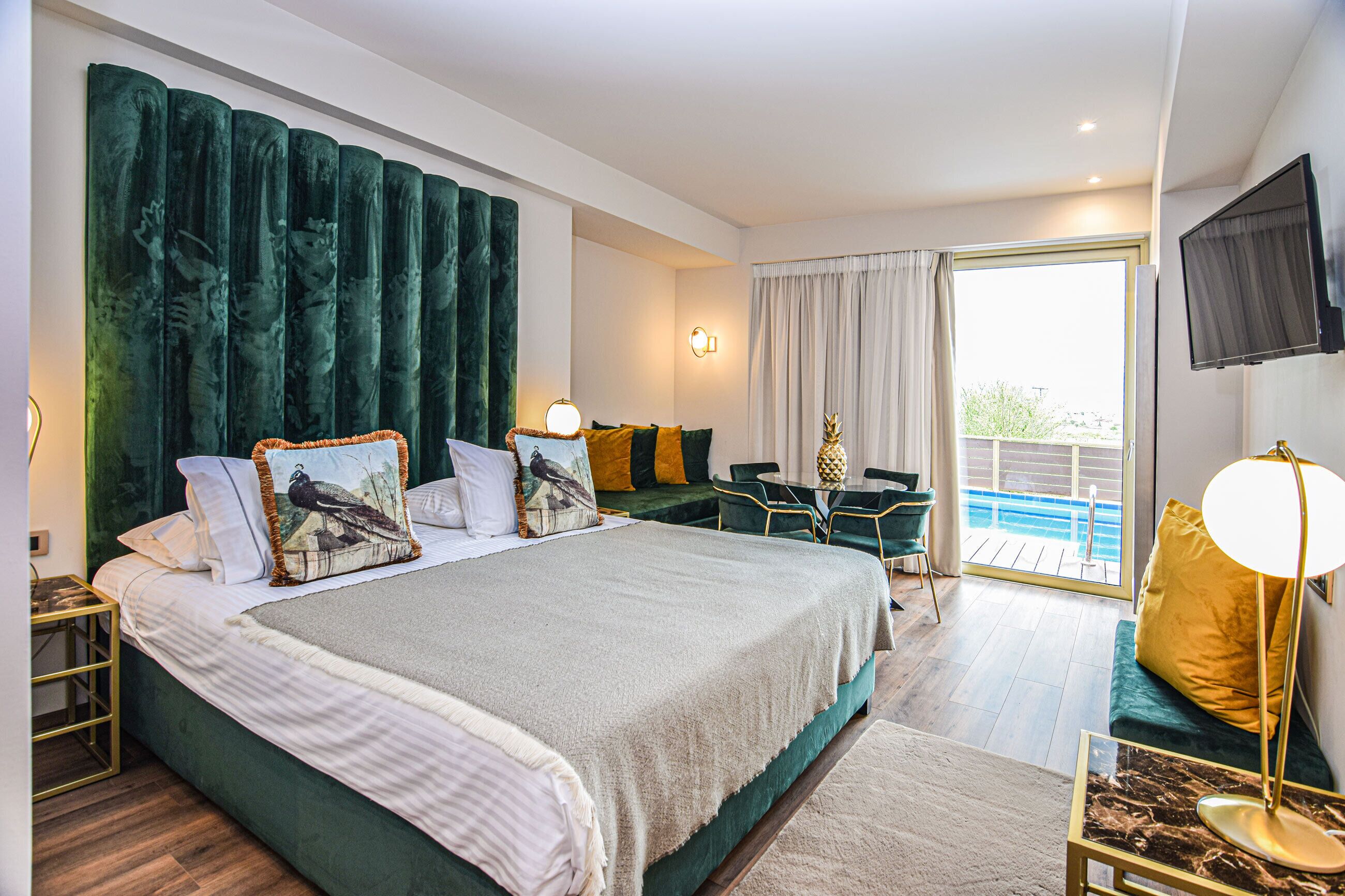 防过敏的被褥、羽绒被、客房内保险箱、特色装修