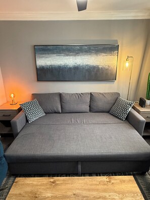 TV connectée, cheminée