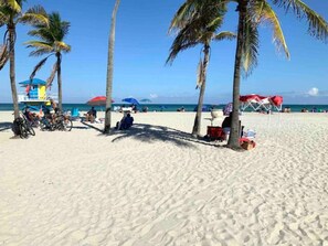 En la playa 