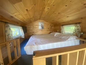 King Bed in the loft 