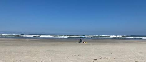 Beach nearby, sun-loungers
