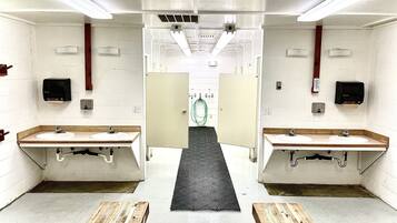 Shower, toilet paper