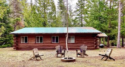 Rustic log cabin