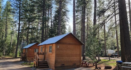 Camping Cabin B at Bigfoot Lodging Lassen NP
