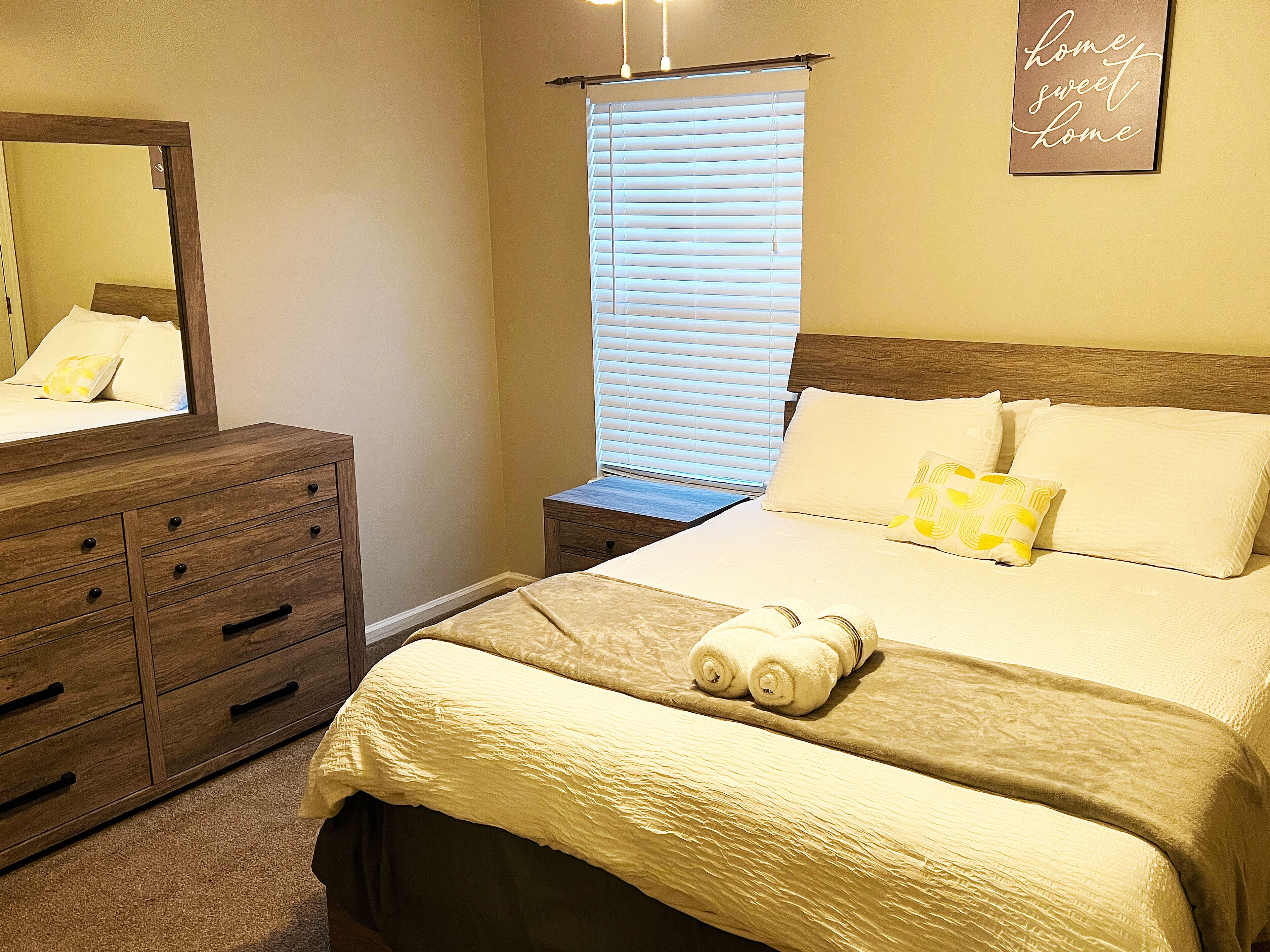 2 bedrooms, iron/ironing board, free WiFi, bed sheets