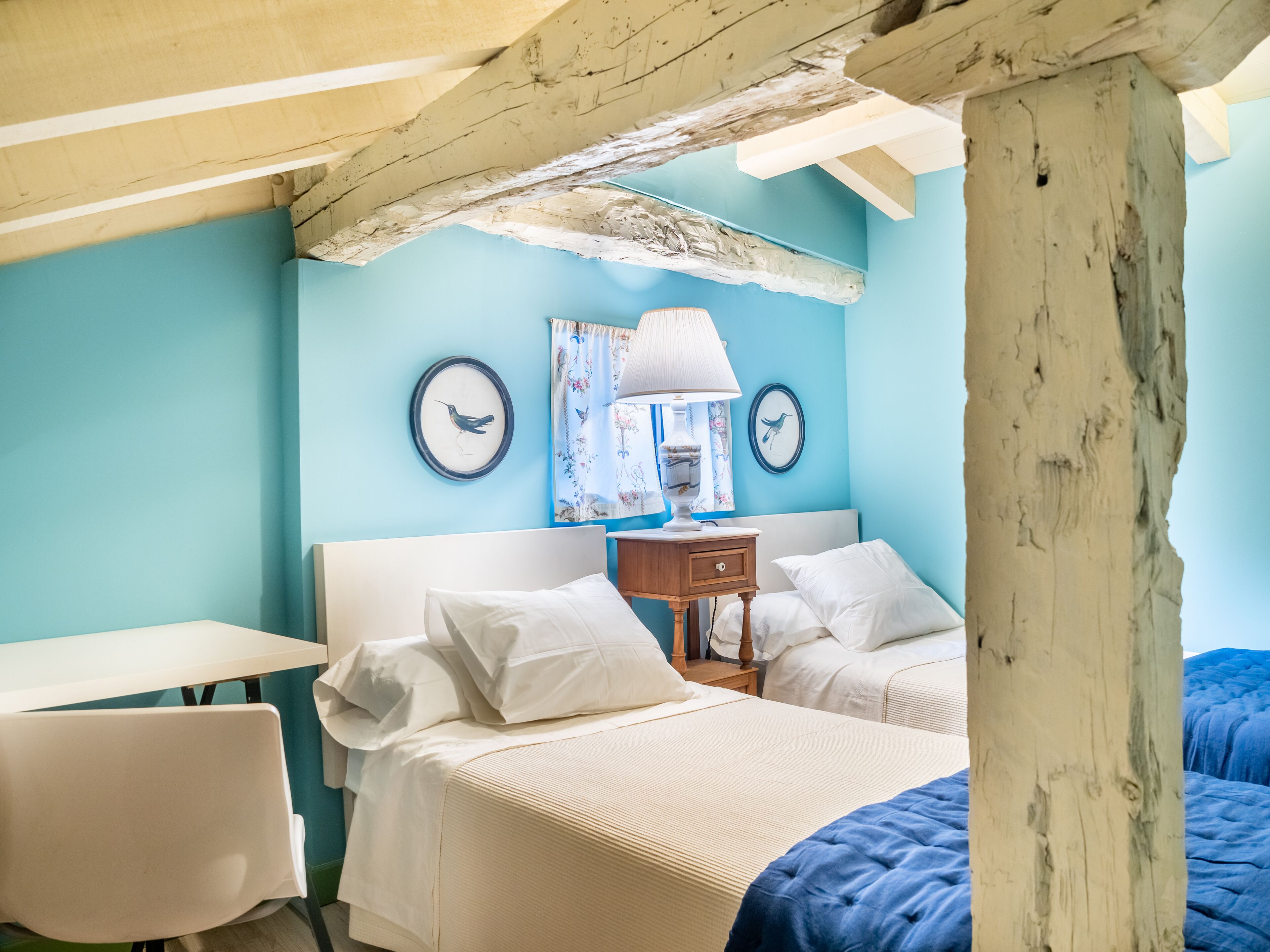 5 habitaciones, tabla de planchar con plancha y wifi gratis 