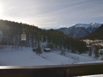 Vue depuis lâhĂ©bergement