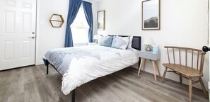 2 bedrooms, iron/ironing board, travel crib, free WiFi