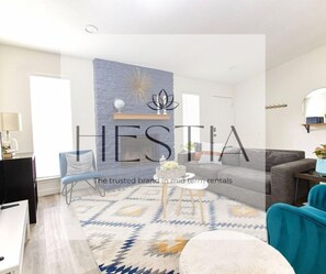 TV, fireplace, stereo