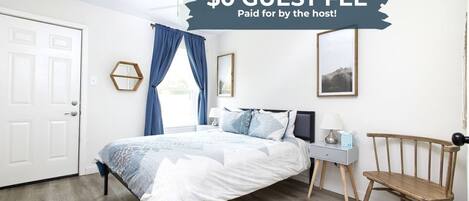 2 chambres, fer et planche à repasser, lit parapluie, Wi-Fi gratuit
