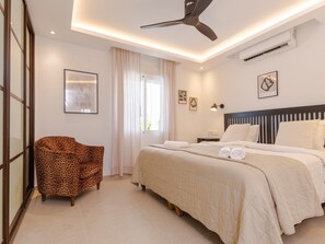 3 dormitorios, tabla de planchar con plancha, Internet y ropa de cama