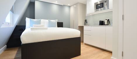 Economy-Studio | 1 Schlafzimmer, Allergikerbettwaren, individuell eingerichtet