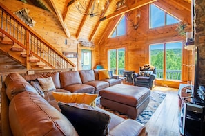 TV, fireplace, DVD player