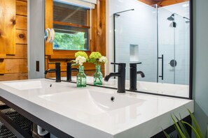Shower, hair dryer