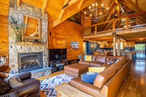 TV, fireplace, DVD player