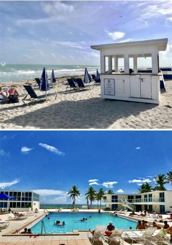 Front of property - Direct ocean front condo Miami Beach (Miami Beach)
