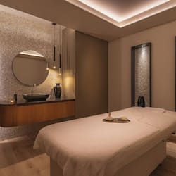 Salas de tratamiento para parejas, un sauna, una bañera de hidromasaje