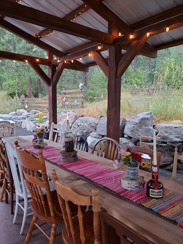 A Jewel at the Edge of the Mission Mountains, secluded, quiet &lots of wildlife.
