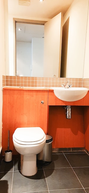 Apartment | Bathroom | Separate bathtub and shower, deep-soaking bathtub, hair dryer, towels
