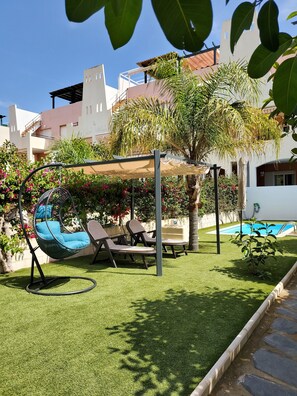 Property grounds - LOW GROUND FLOOR in the FIRST LINE of Vera with private pool! (Vera)