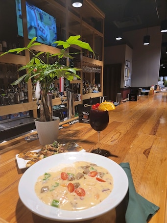 Bar (on property). Masters rental - Historic federal in the heart of Edgefield county