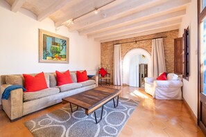 Televisie en een open haard