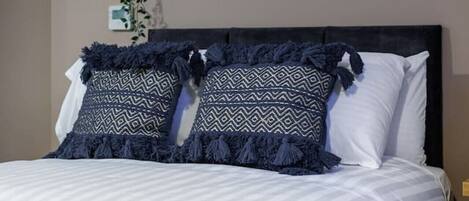 1 bedroom, desk, iron/ironing board, travel crib