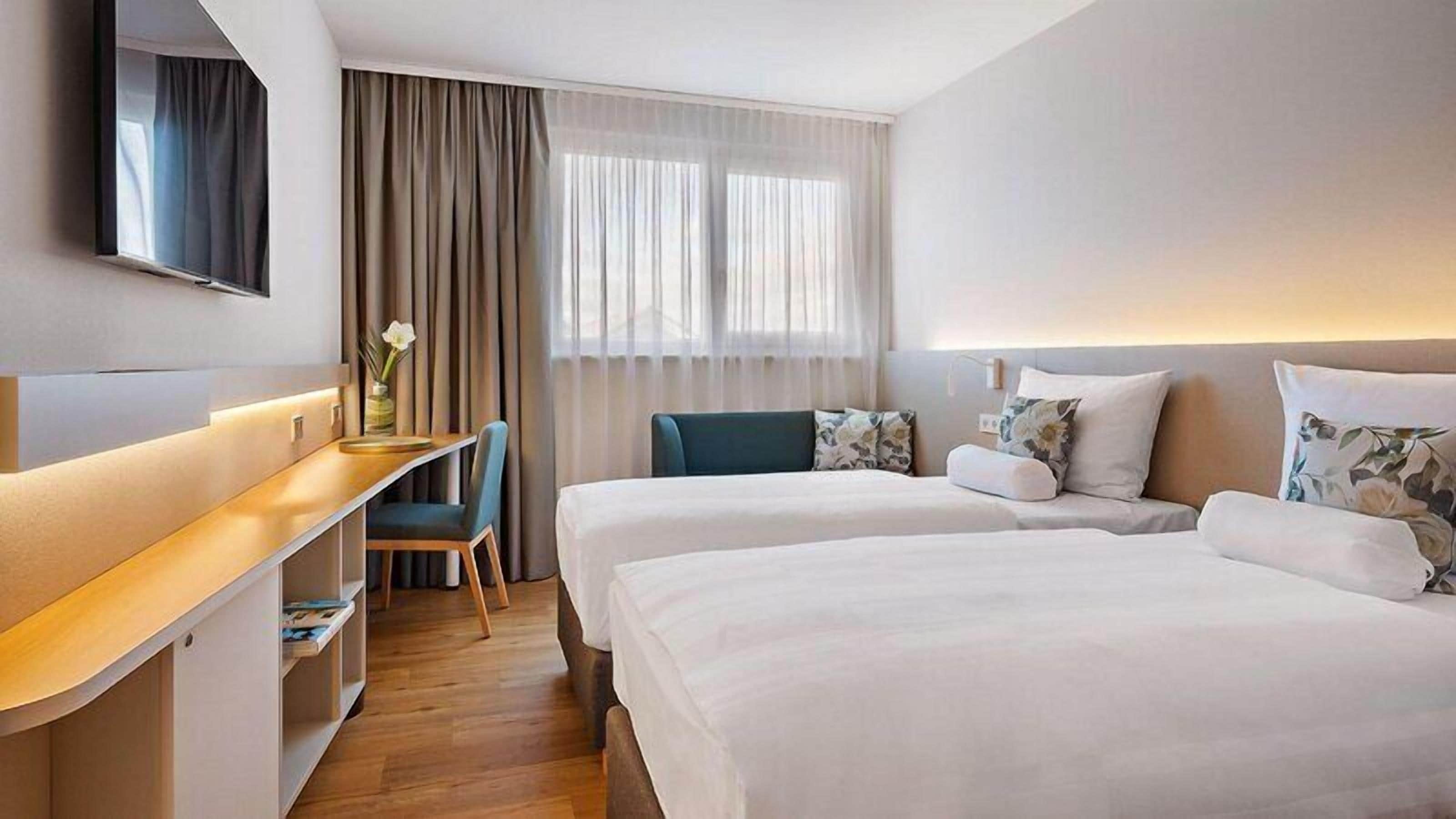 Standard Twin Room | Hypo-allergenic bedding available, desk, laptop workspace, soundproofing