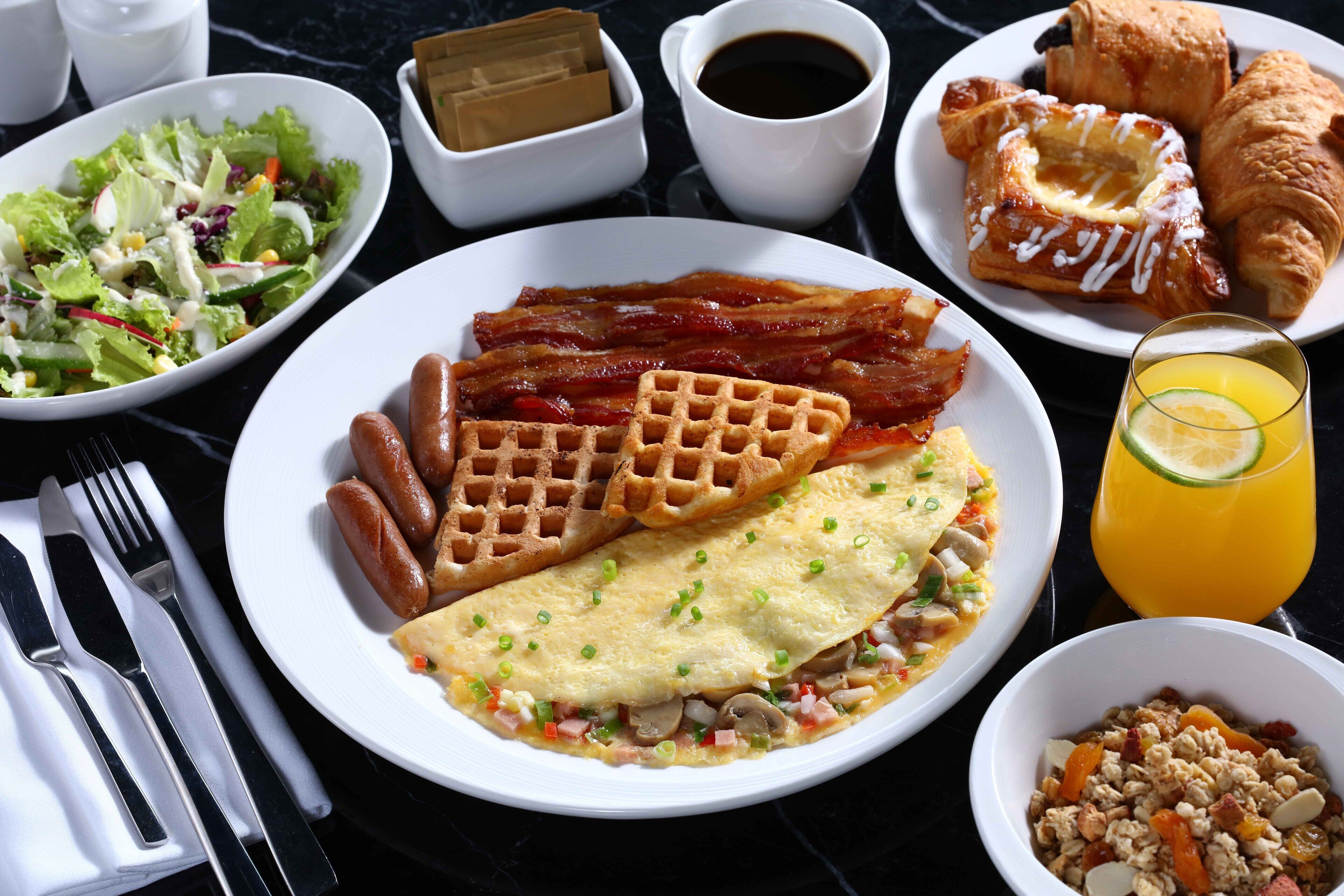 daily buffet breakfast (php 799 per person)