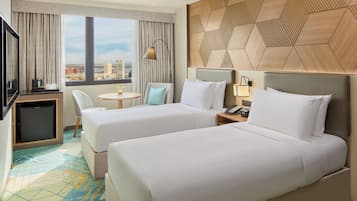 Down duvets, memory-foam beds, minibar, in-room safe