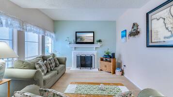 Condo, Multiple Beds (#215F - No Pets Allowed) | Living area | TV