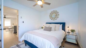 2 bedrooms, iron/ironing board, free WiFi, bed sheets