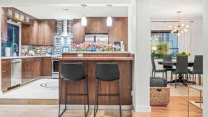 Coffee/tea maker, fridge, microwave, oven - Family Beach Villa w/ Home Theater & Heated Pool! (Hollywood)