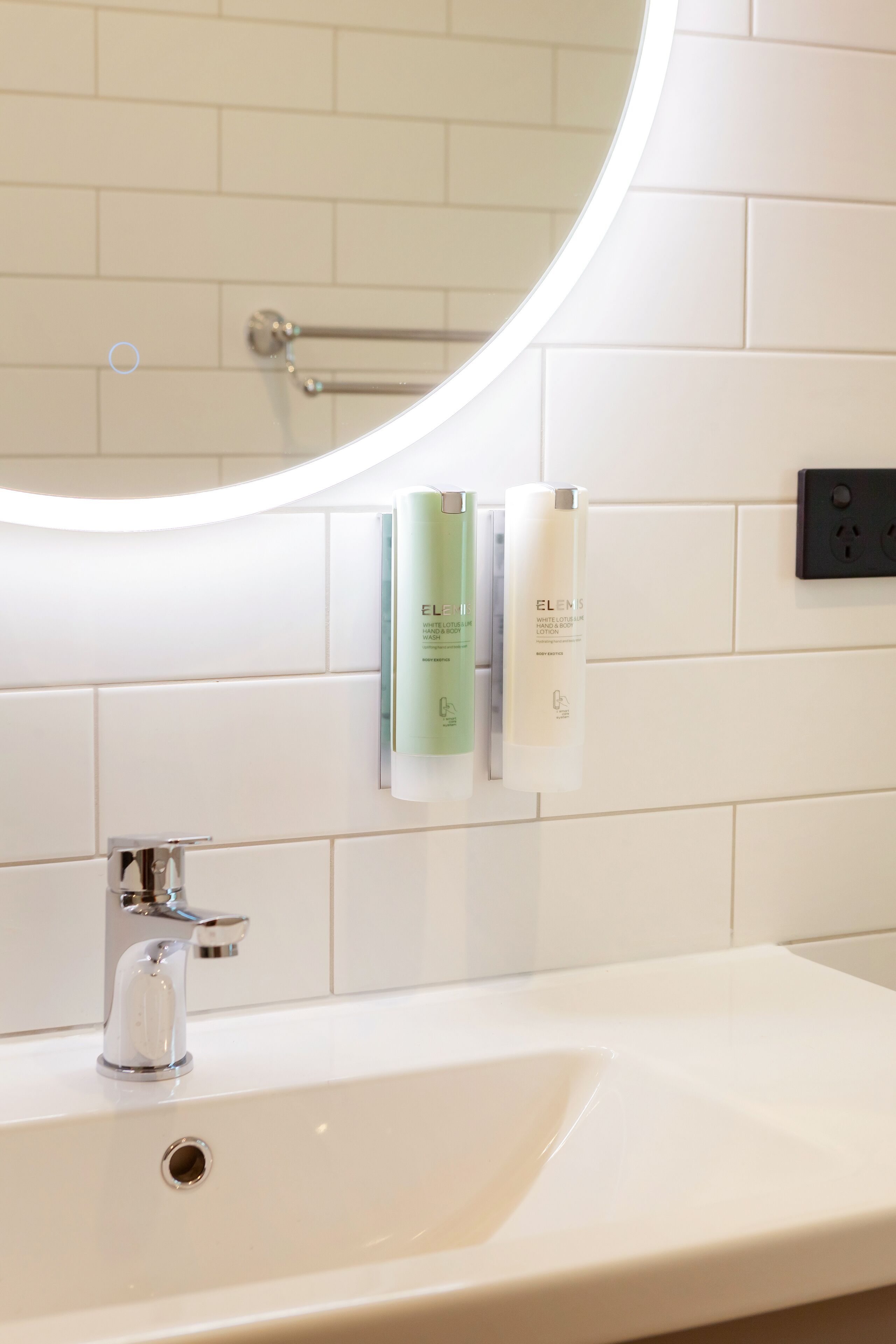 free toiletries, hair dryer, heated floors, towels