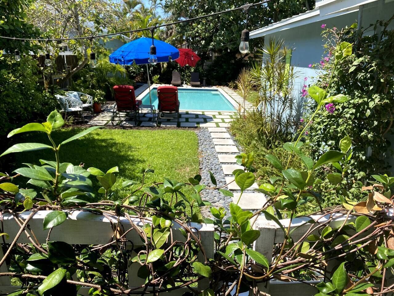 A heated pool