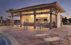 Outdoor dining - ChampionsGate, a Disney theme retreat - minutes from Disney World.  (Four Corners)