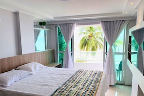 Apartamento elite | Roupas de cama premium, escrivaninha, Wi-Fi de cortesia, roupa de cama