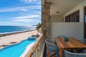 Outdoor dining - Beautiful Condo at Costa Azul Beach Oceanfront 121 (San Jose del Cabo)